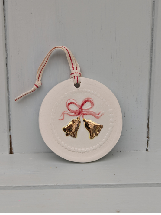 Gold Bells ceramic decoration