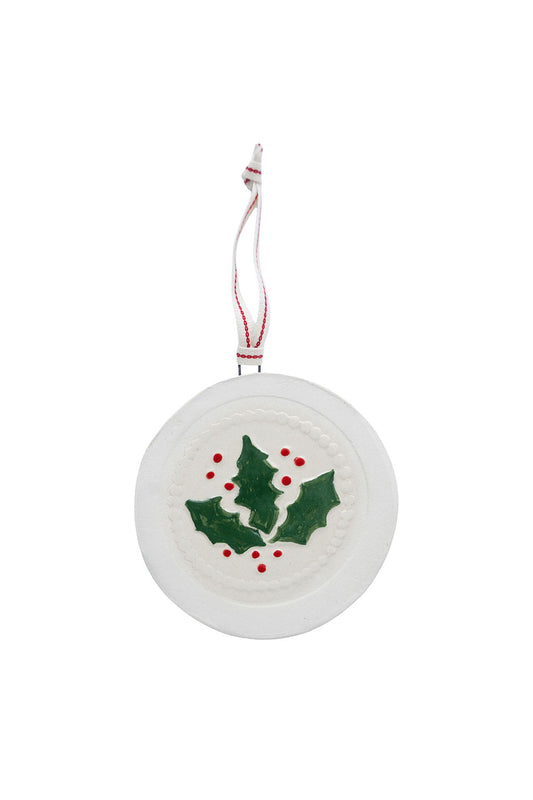 Holly ceramic decoration
