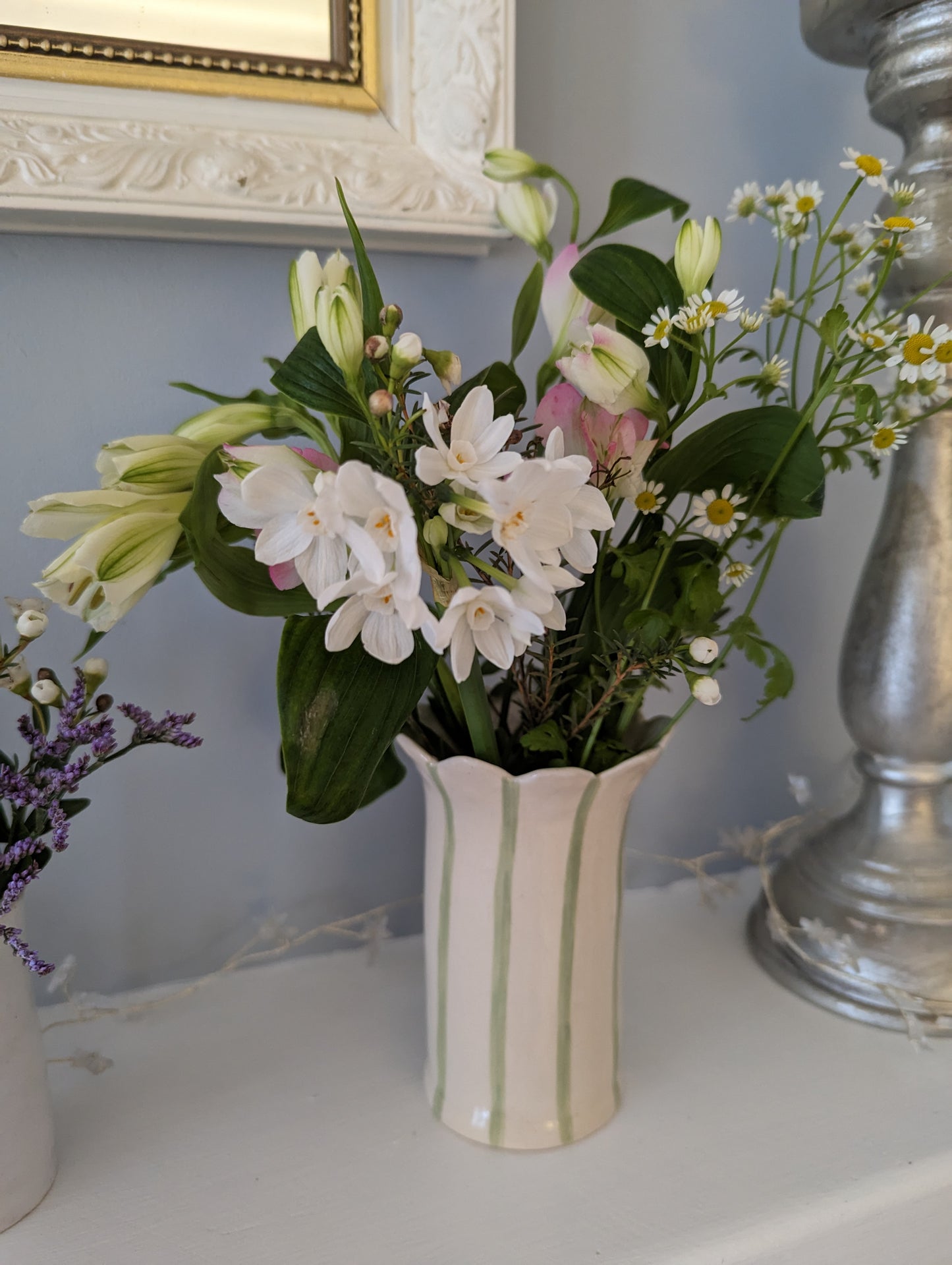 Daisy vase, stoneware