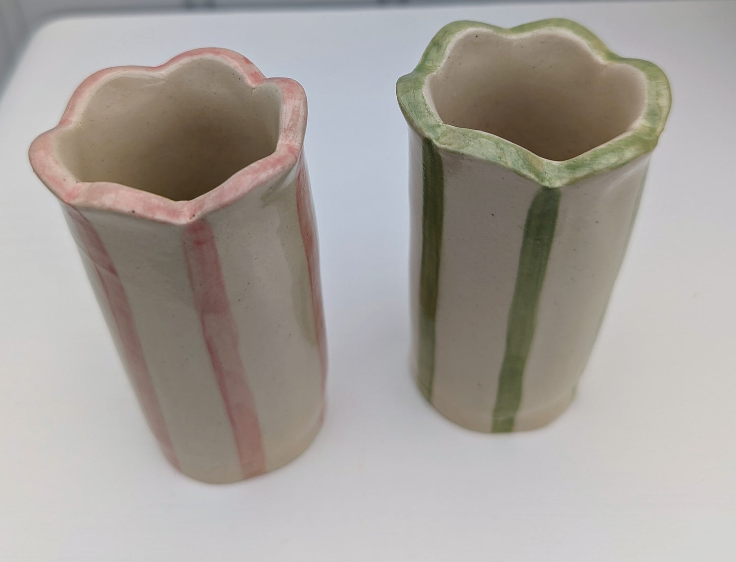 Pink & Sage Short Sea Lavender vases