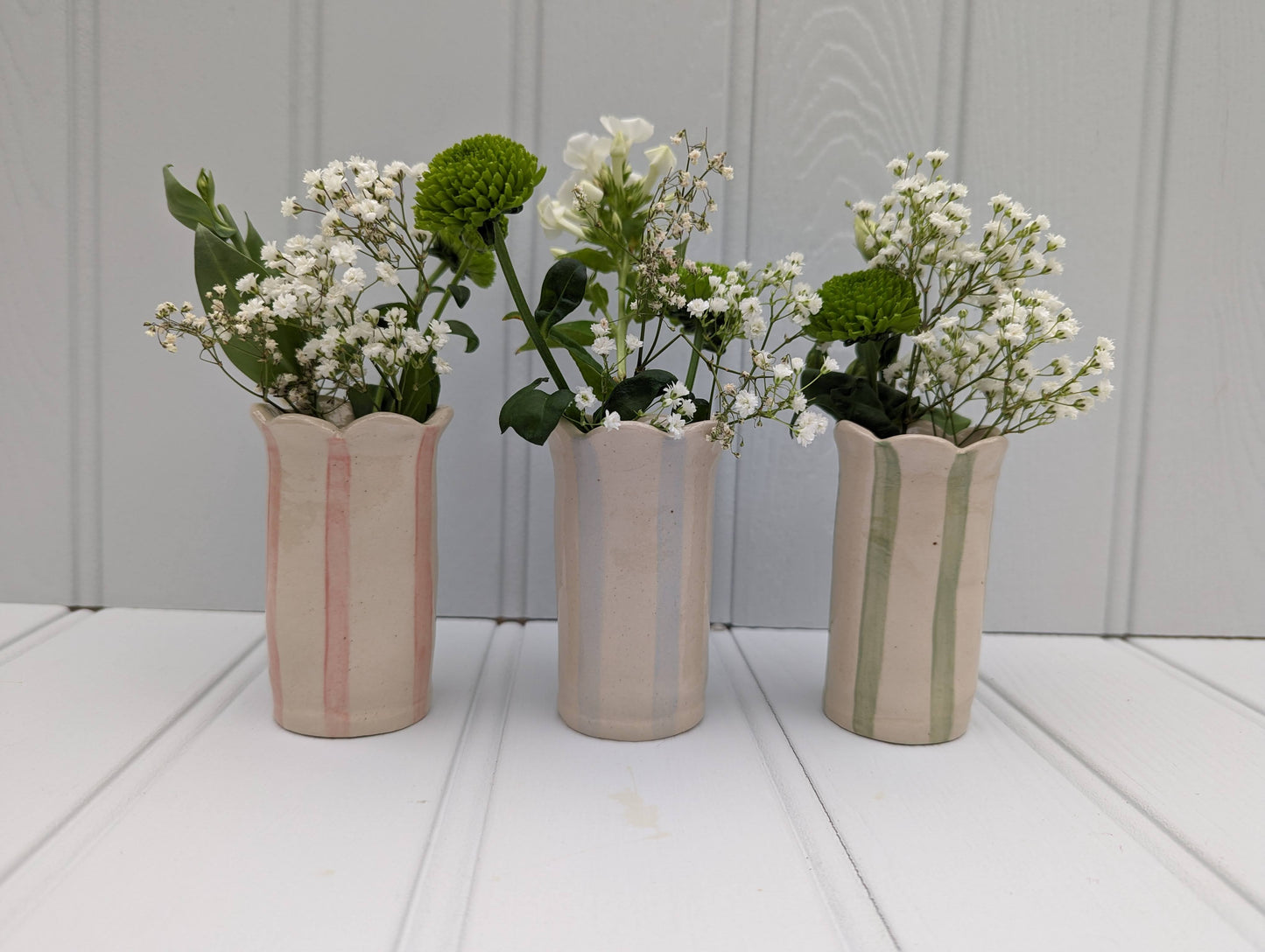 Sea Lavender vases, short