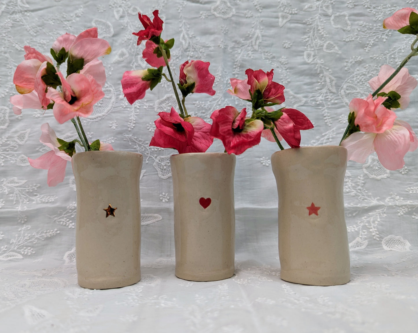 Hearts & Stars Sweetpea Vase