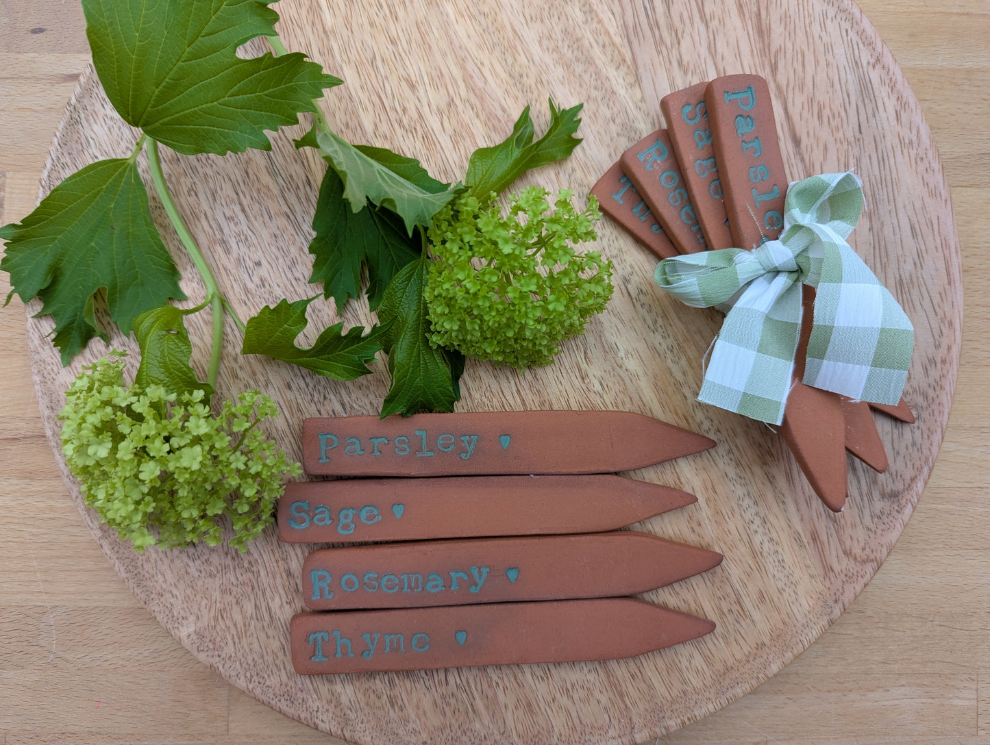 Herb terracotta labels