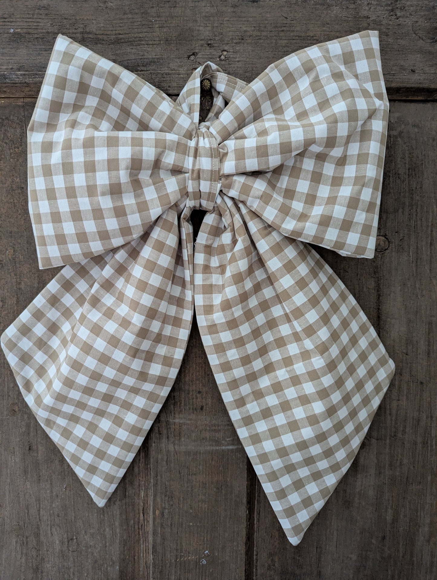 Mushroom gingham bow